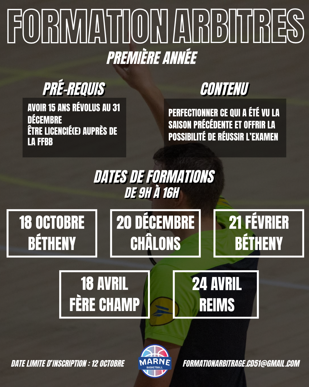 Affiche Formation Arbitres 1